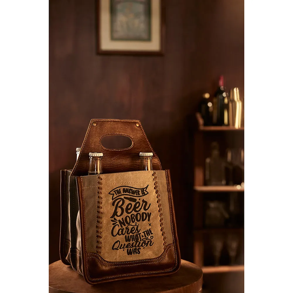 No Question Beer Caddy sold by Myra Bag product image thumbnail 5