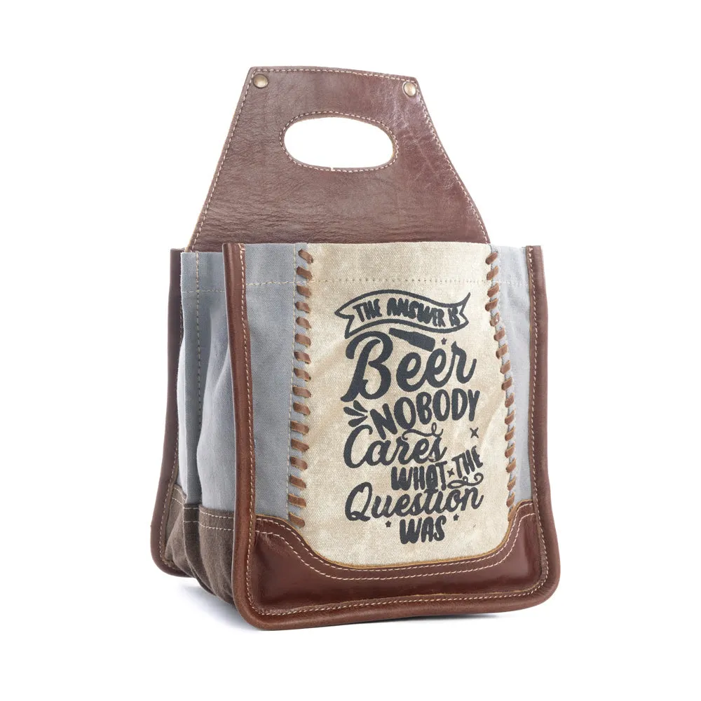 No Question Beer Caddy sold by Myra Bag product image thumbnail 2