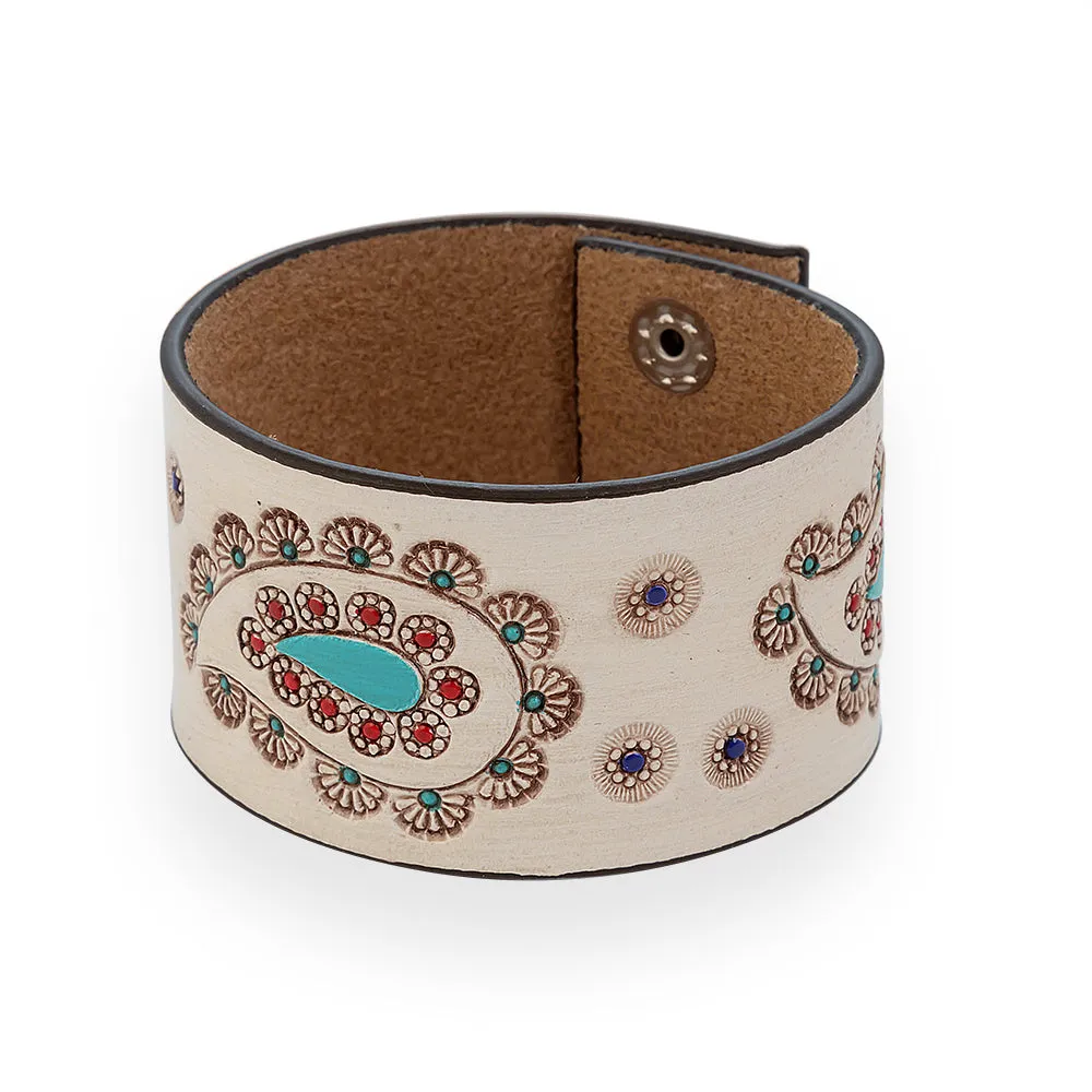 Paonne Leather Cuff Bracelet sold by Myra Bag product image thumbnail 4