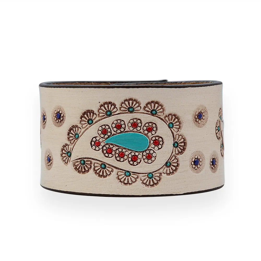 Paonne Leather Cuff Bracelet sold by Myra Bag product image thumbnail 2
