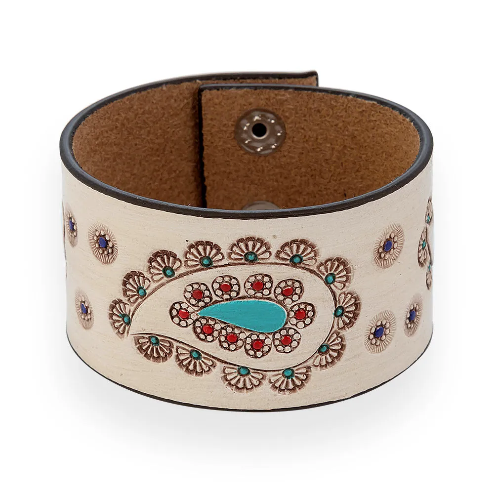 Paonne Leather Cuff Bracelet sold by Myra Bag product image thumbnail 3