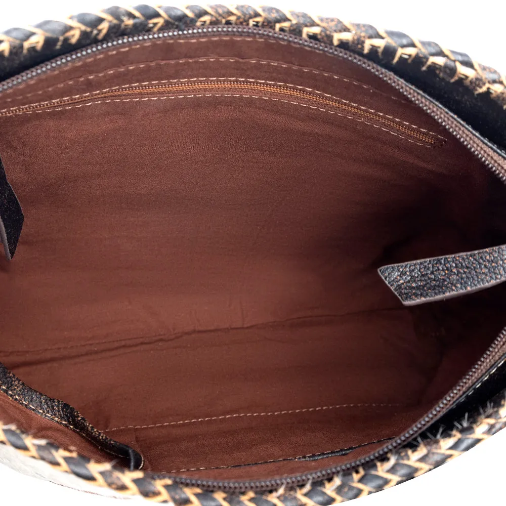 Valley Brook Hand-Tooled Bag In Coal sold by Myra Bag product image thumbnail 5