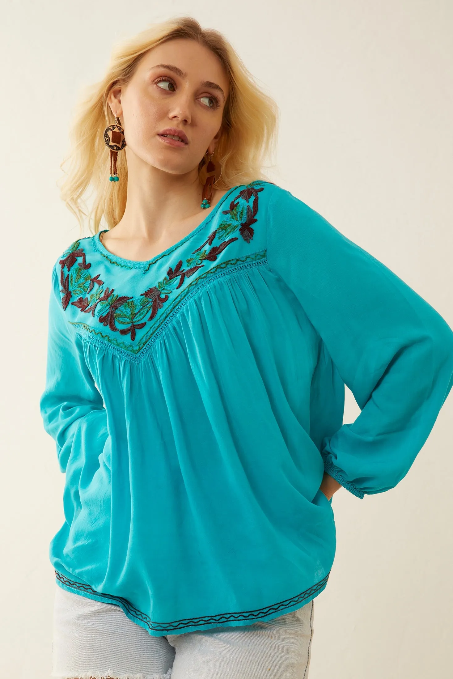 Ella's Dream Embroidered Top sold by Myra Bag
