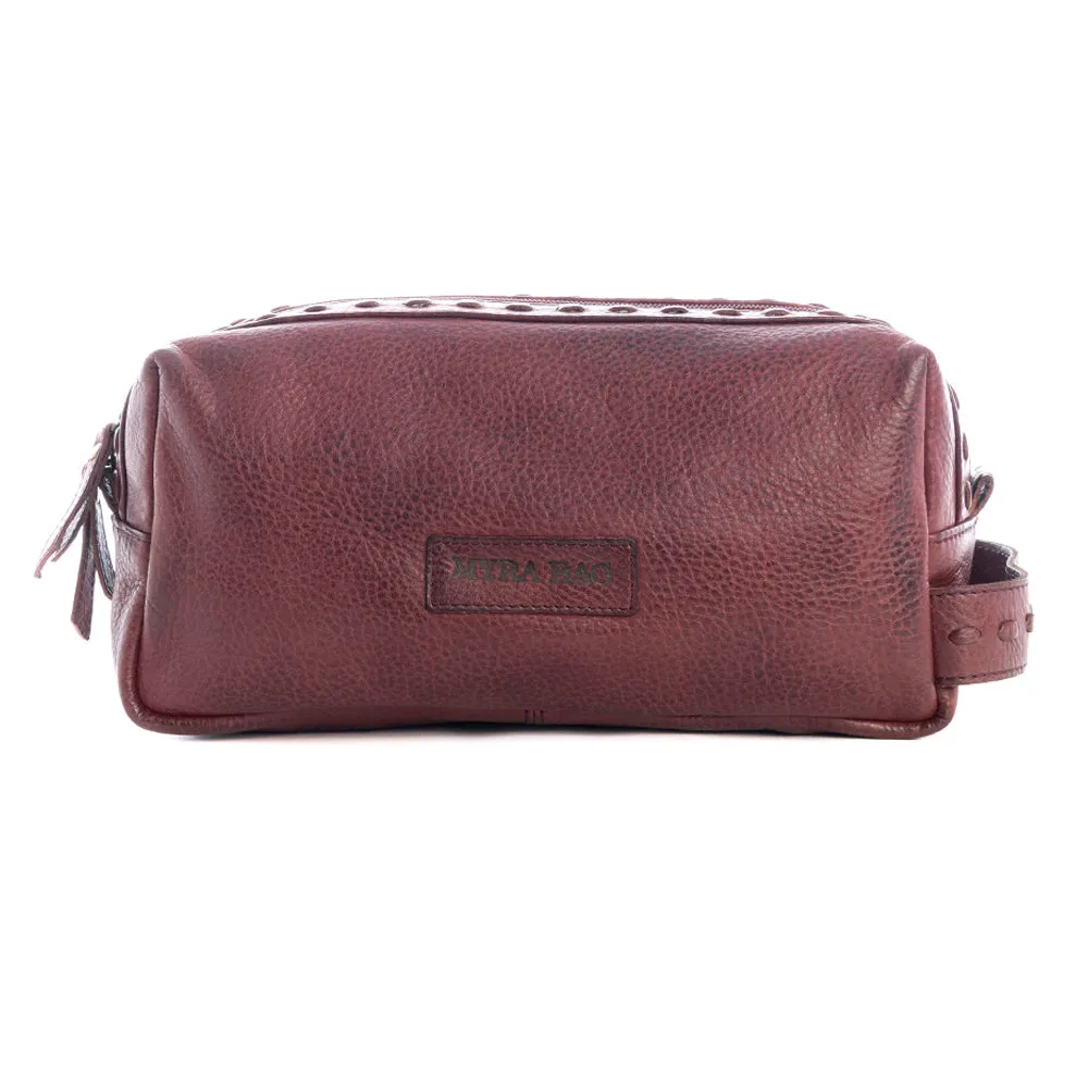 Roff Trail Toiletries Bag In Red Russet sold by Myra Bag product image thumbnail 3