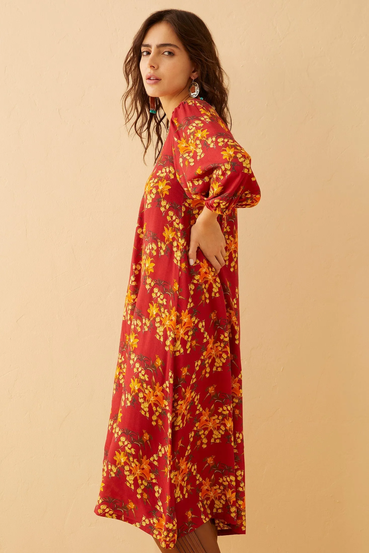 Chloe's Love Embroidered Sleeved Sundress sold by Myra Bag product image thumbnail 4