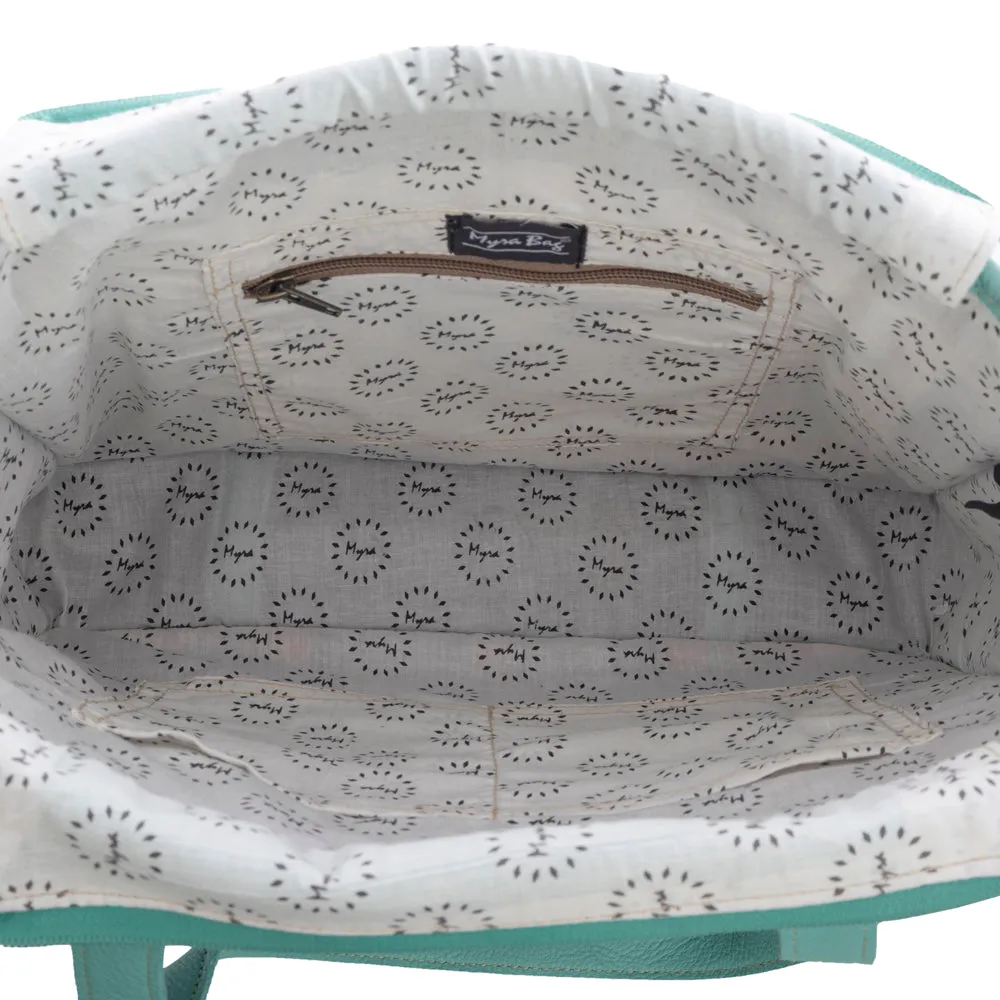 Questa Mesa Concealed-Carry Bag in Turquoise sold by Myra Bag product image thumbnail 5