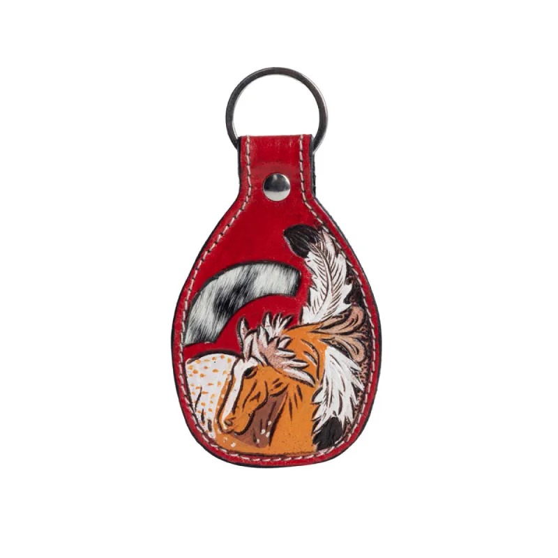 Stallion Memories Leather Key Fob sold by Myra Bag
