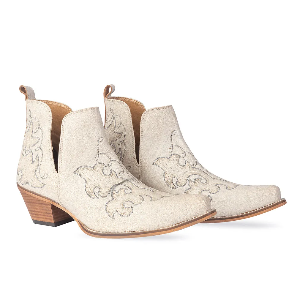 La Ponderosa Booties in Ivory Suede sold by Myra Bag product image thumbnail 3