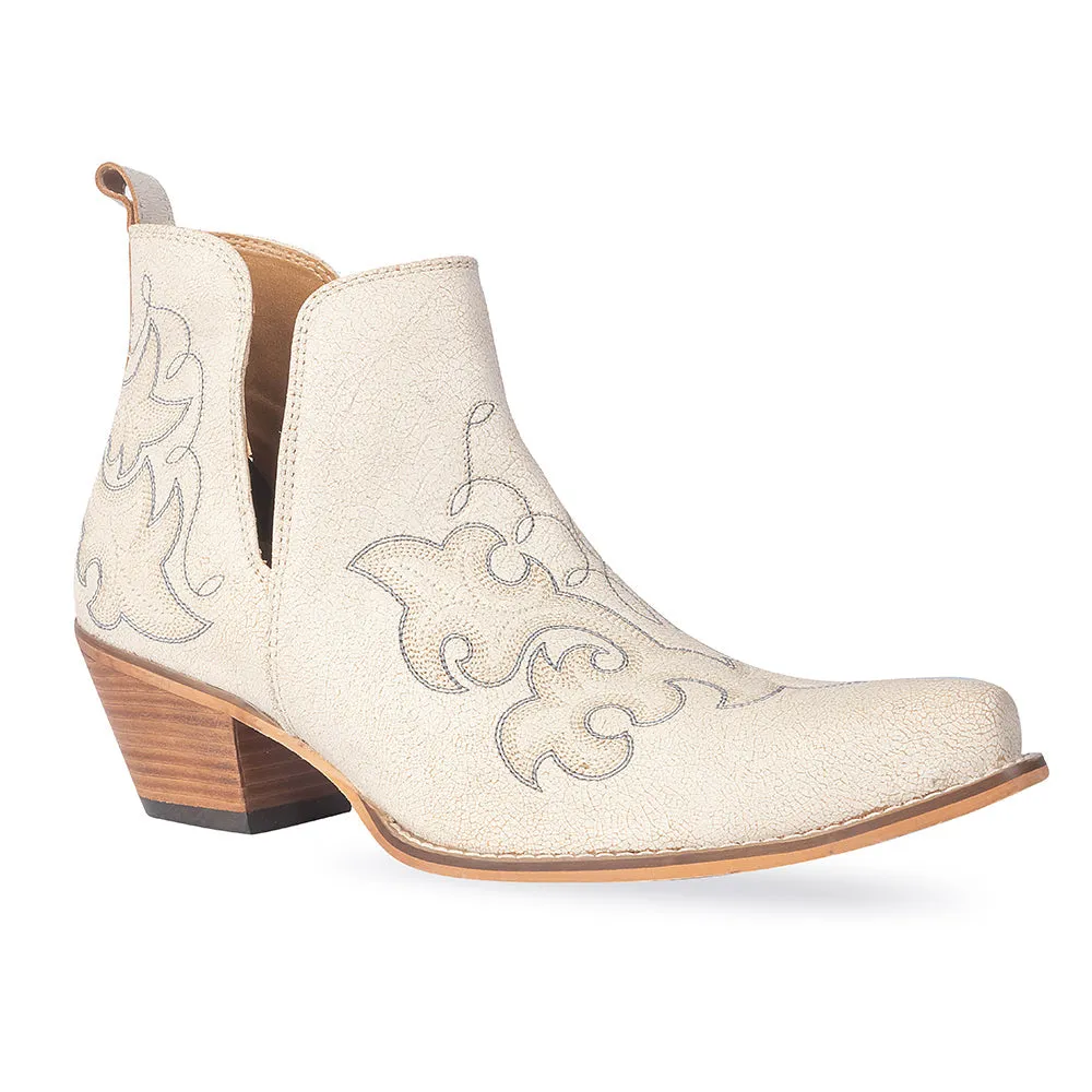 La Ponderosa Booties in Ivory Suede sold by Myra Bag product image thumbnail 2