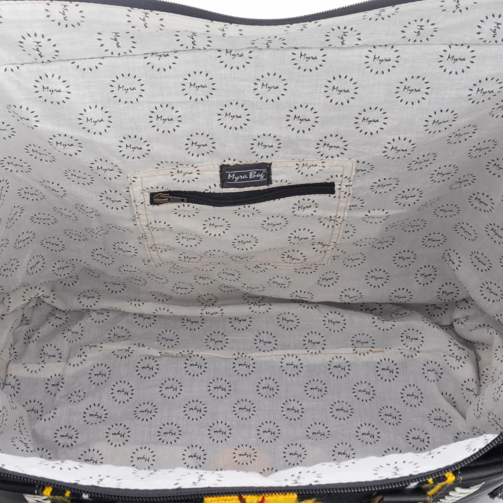 Wagon Trails Weekender Bag in Coal sold by Myra Bag product image thumbnail 4