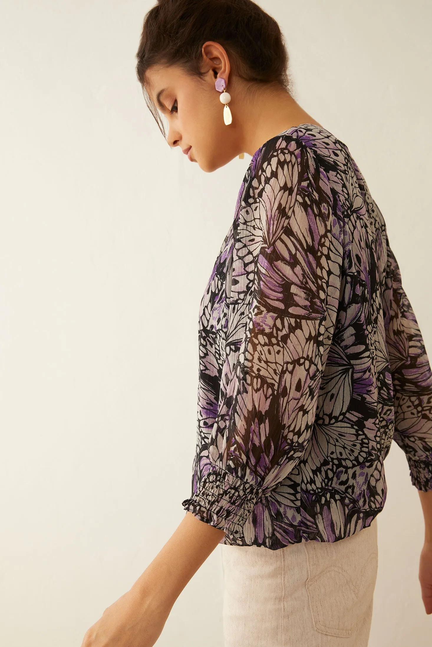 Butterfly Mine Blouse Top sold by Myra Bag product image thumbnail 2