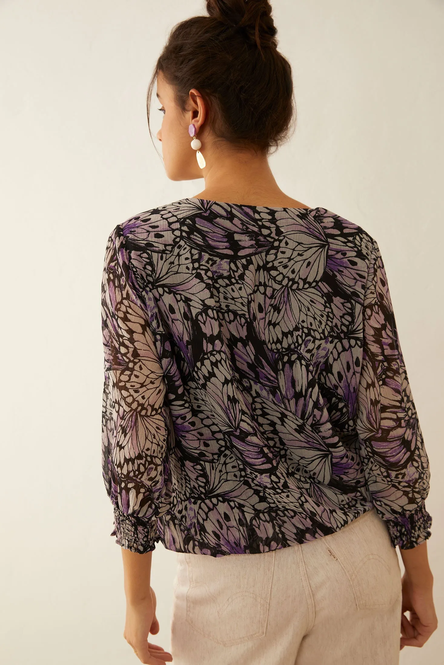 Butterfly Mine Blouse Top sold by Myra Bag product image thumbnail 3