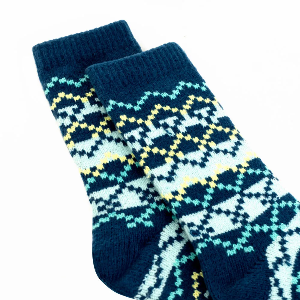 Sokker Blue Patterned Socks sold by Myra Bag product image thumbnail 5