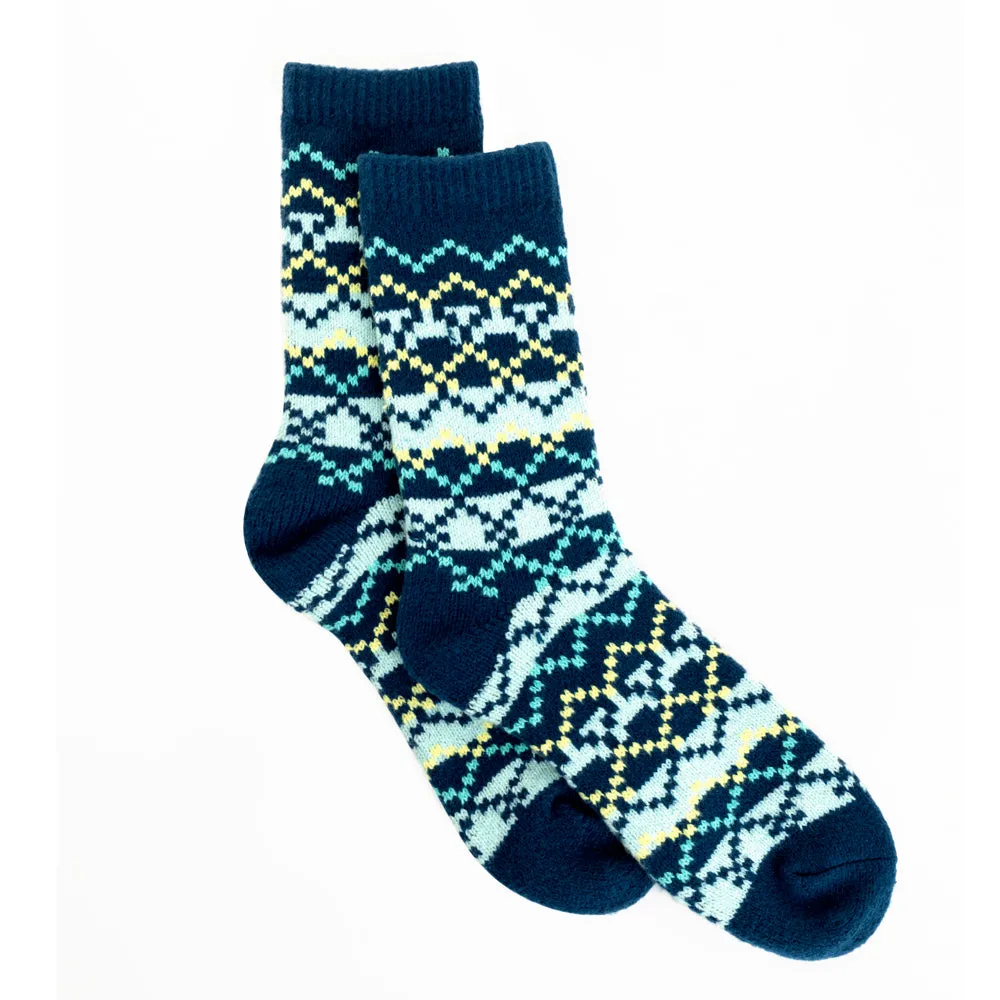 Sokker Blue Patterned Socks sold by Myra Bag product image thumbnail 4