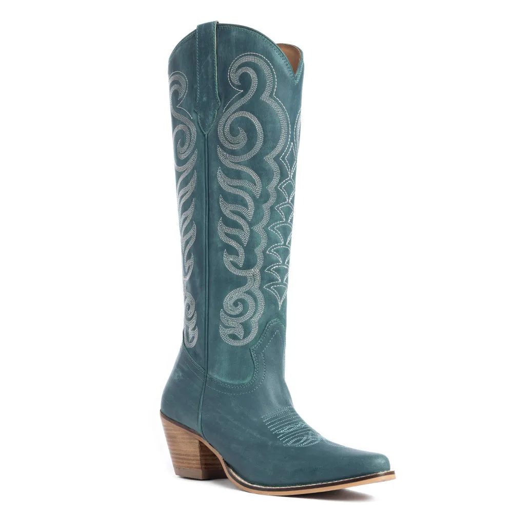 Nalejandra Boots in Deep Turquoise sold by Myra Bag product image thumbnail 2