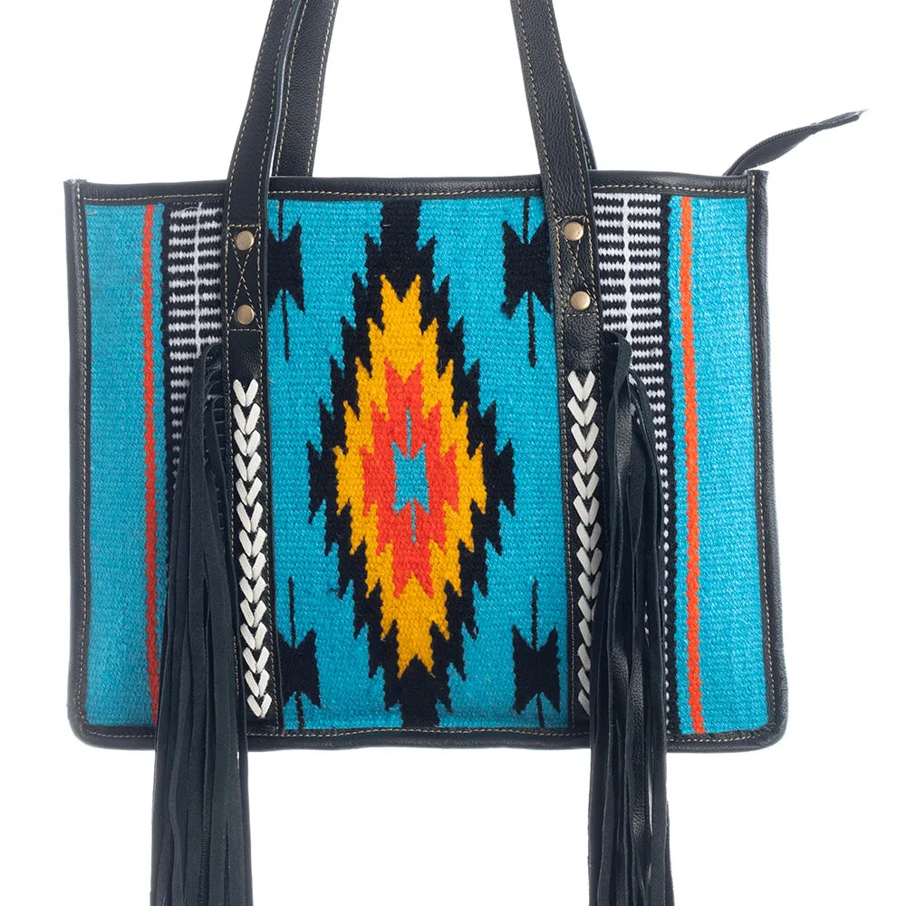 Wagon Trails Concealed-Carry Bag in Coal sold by Myra Bag