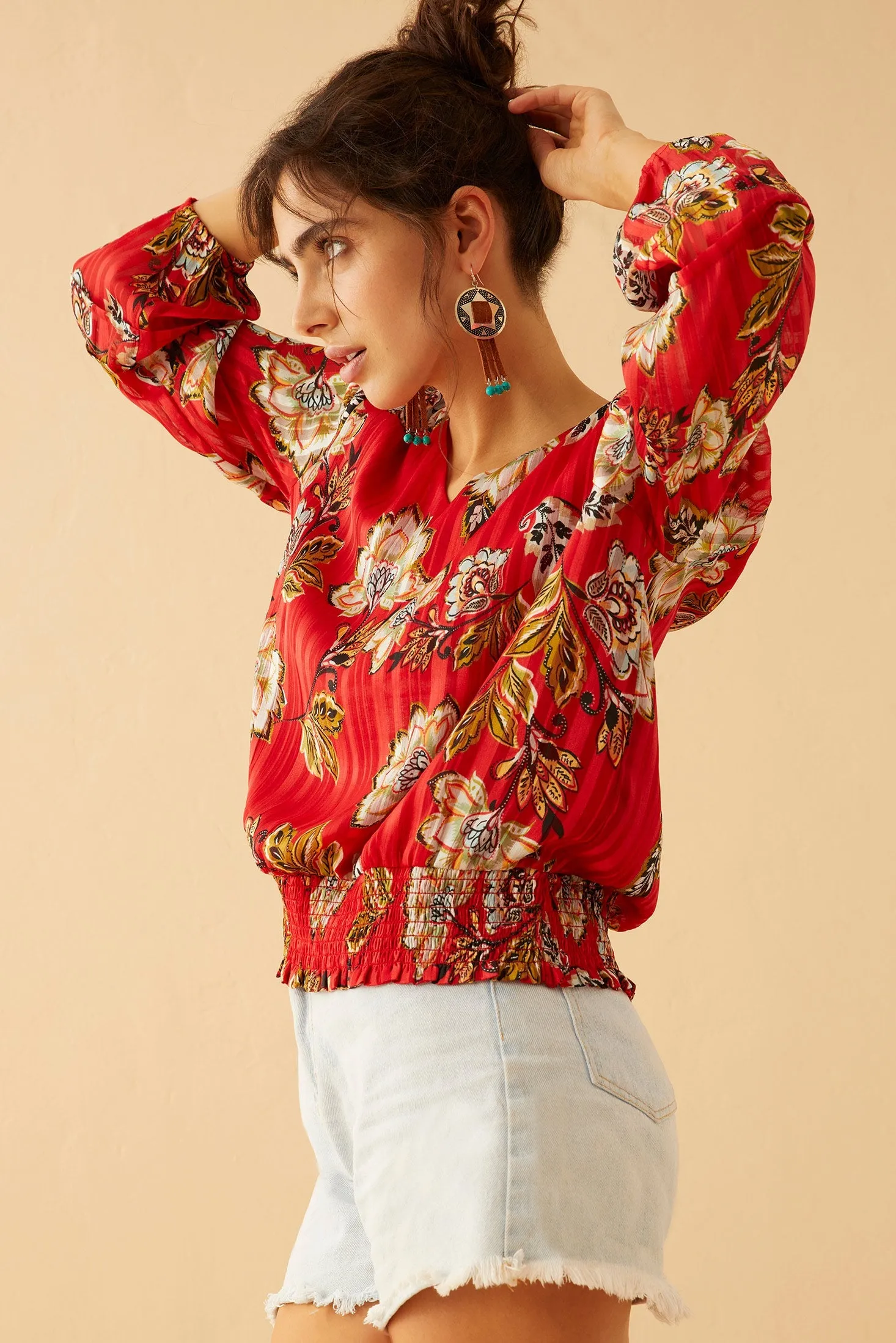 Rylee River Peplum Top sold by Myra Bag product image thumbnail 3