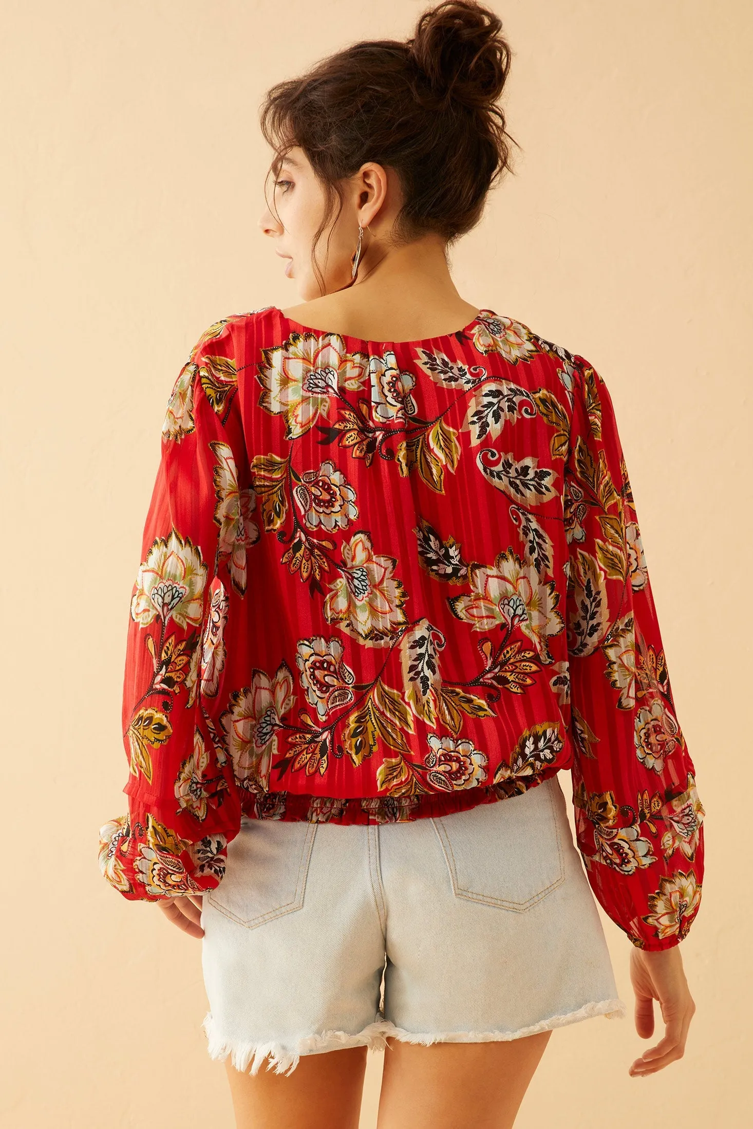 Rylee River Peplum Top sold by Myra Bag product image thumbnail 4