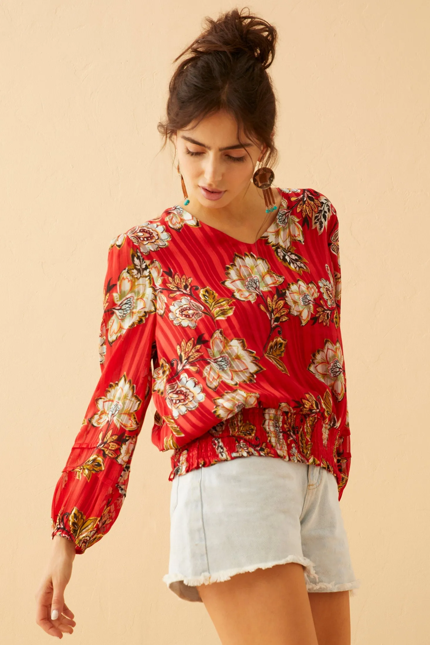 Rylee River Peplum Top sold by Myra Bag product image thumbnail 2