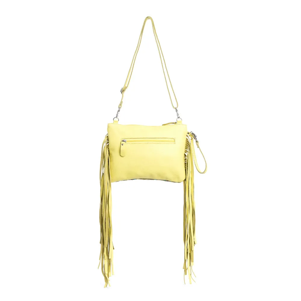 Gold Leather & Hairon Bag sold by Myra Bag product image thumbnail 4