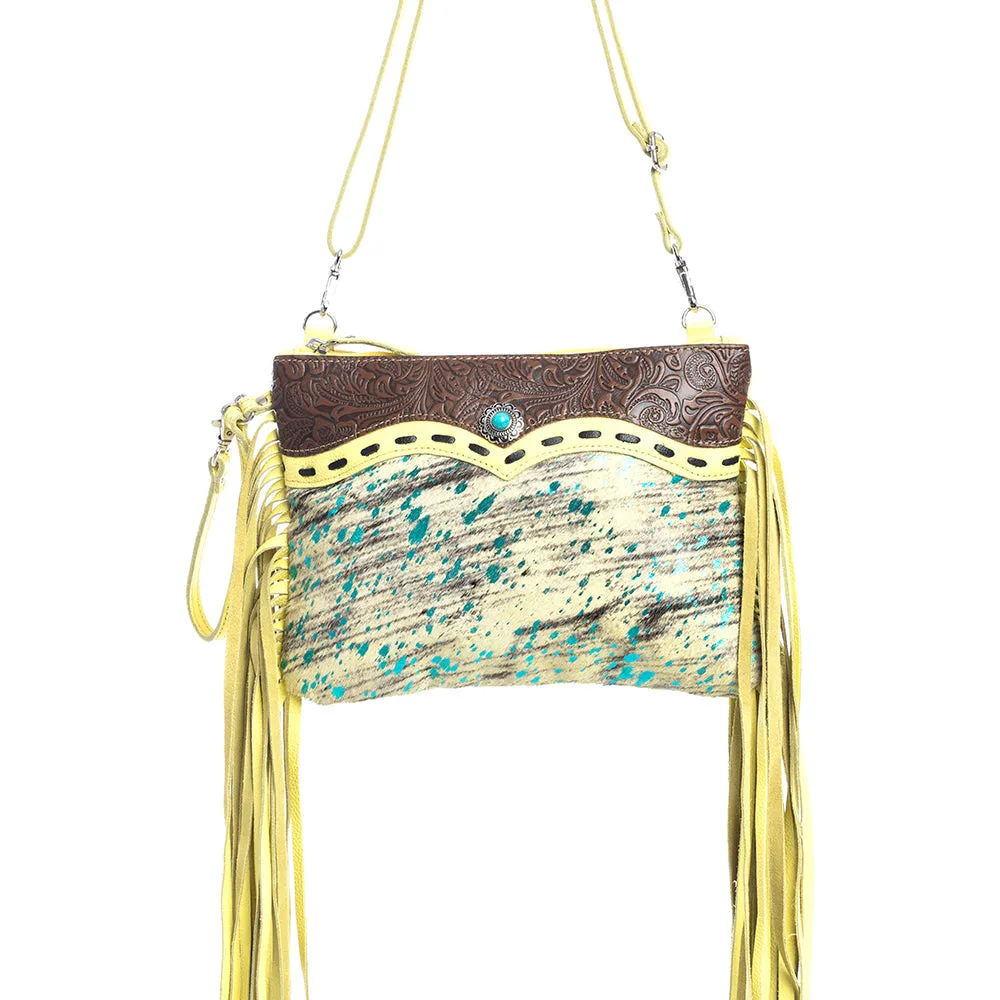 Gold Leather & Hairon Bag sold by Myra Bag product image thumbnail 2