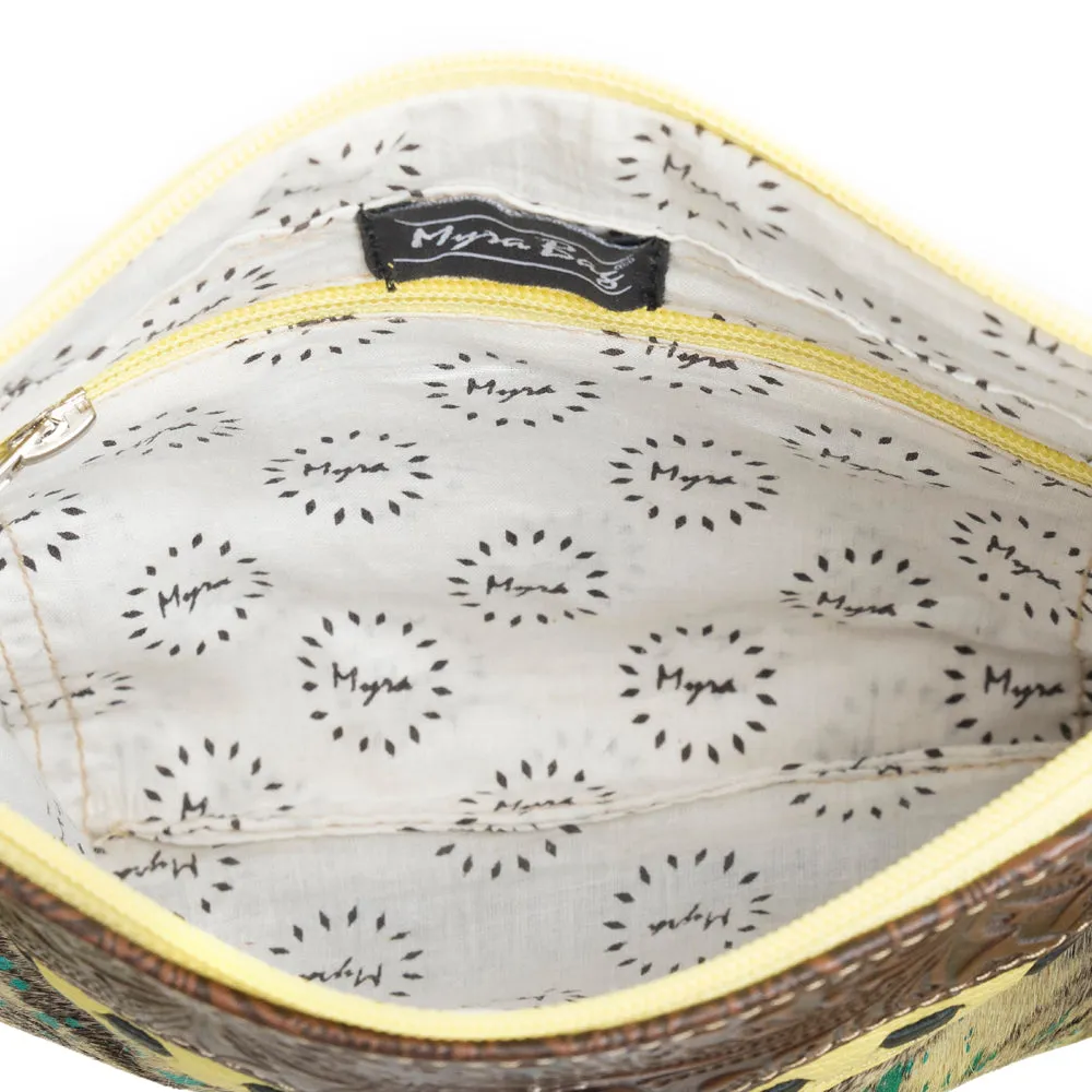 Gold Leather & Hairon Bag sold by Myra Bag product image thumbnail 5