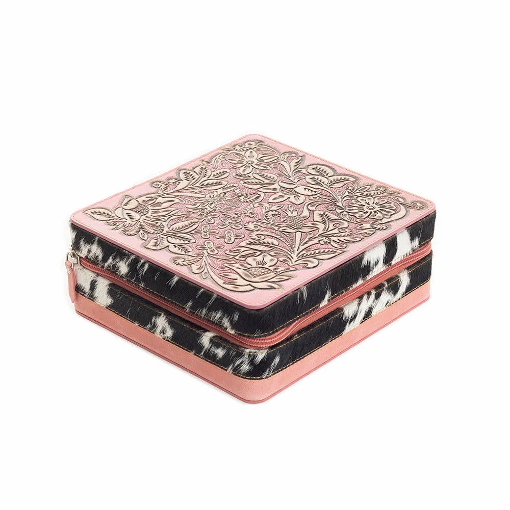 Tennison Charm Jewelry Box in Pink sold by Myra Bag