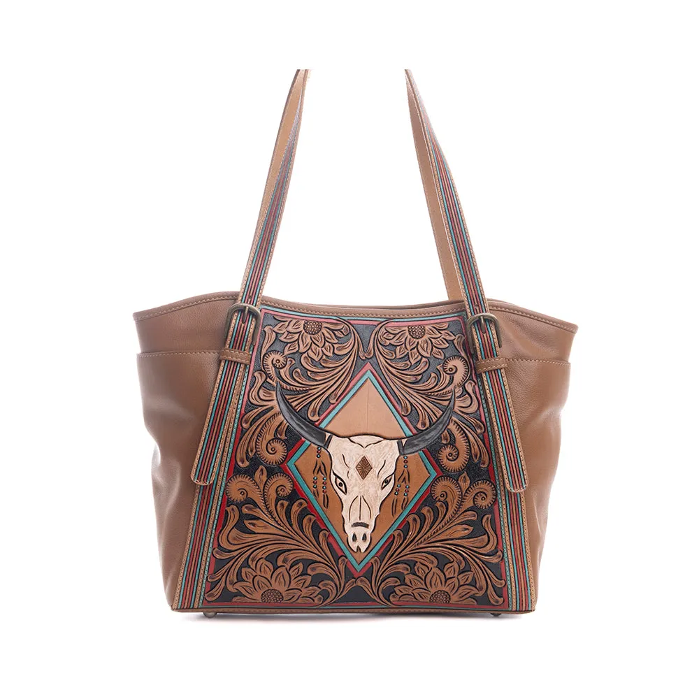 Age of the Steer Hand-Tooled Bag sold by Myra Bag