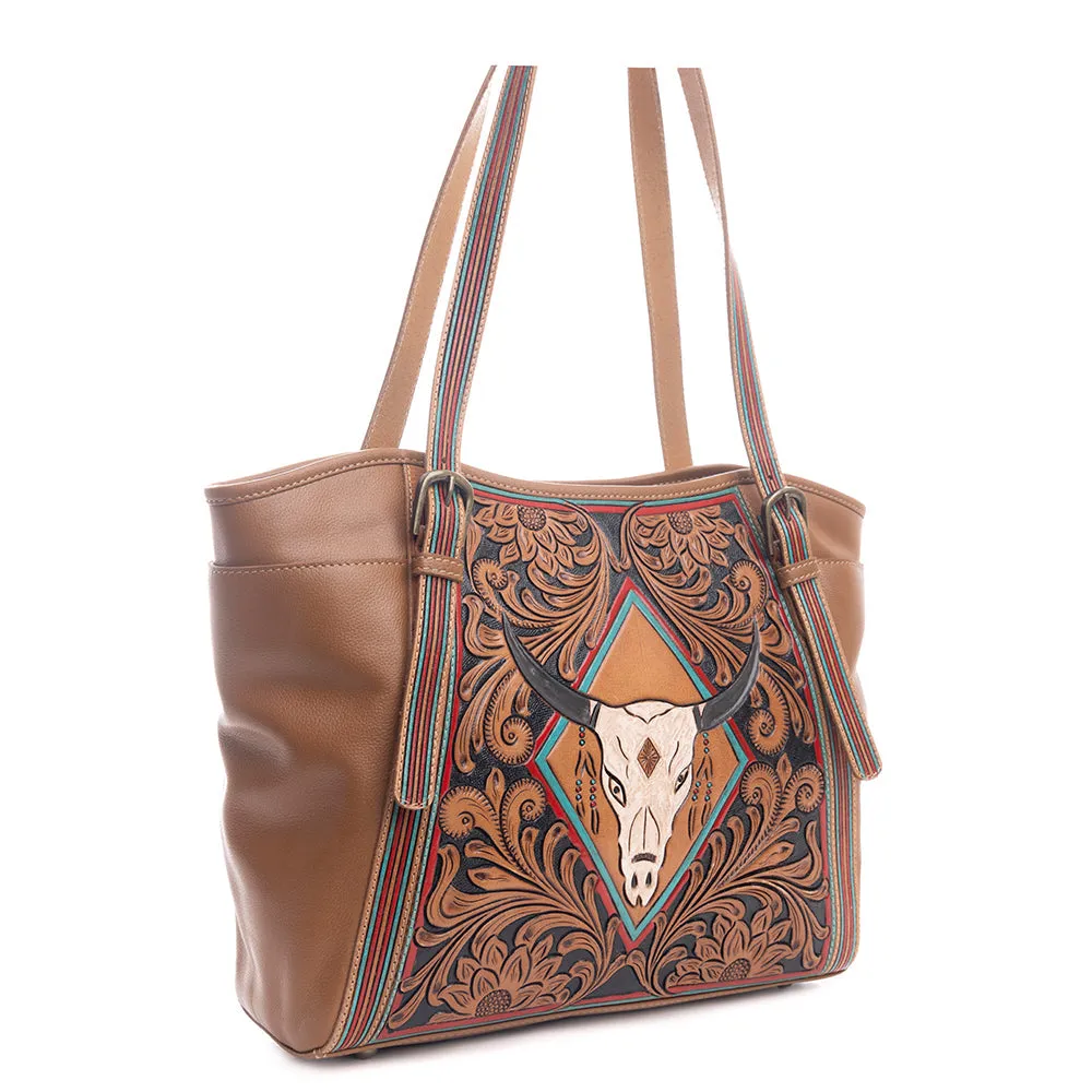 Age of the Steer Hand-Tooled Bag sold by Myra Bag product image thumbnail 2