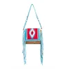 Zunia Leather & Hairon Bag in River Blue sold by Myra Bag