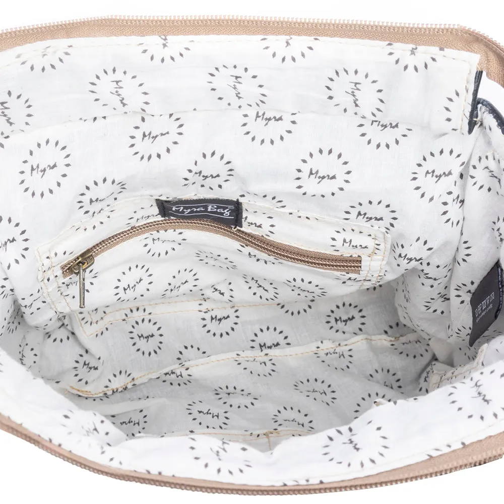 Zunia Leather & Hairon Bag in Coal sold by Myra Bag product image thumbnail 5