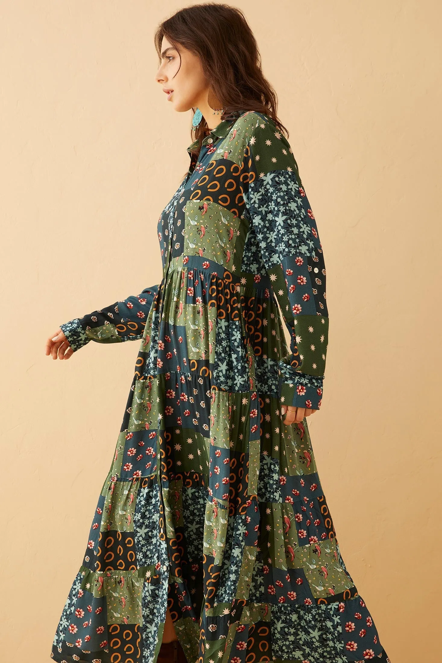 Julianna Colorblock Drop Waist Dress sold by Myra Bag product image thumbnail 5