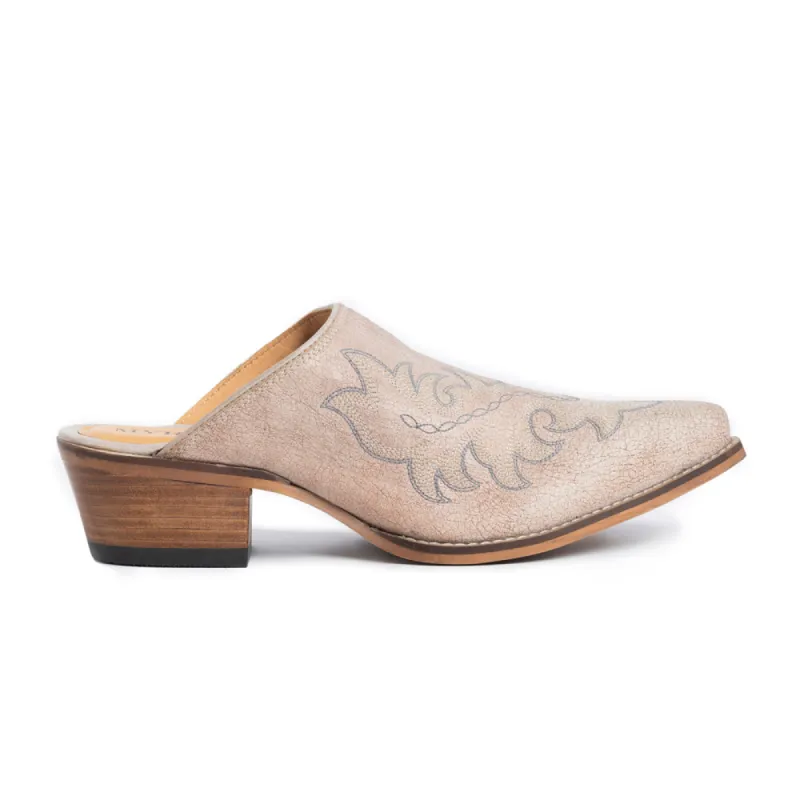 Ximena Ranch Mules in Ivory sold by Myra Bag