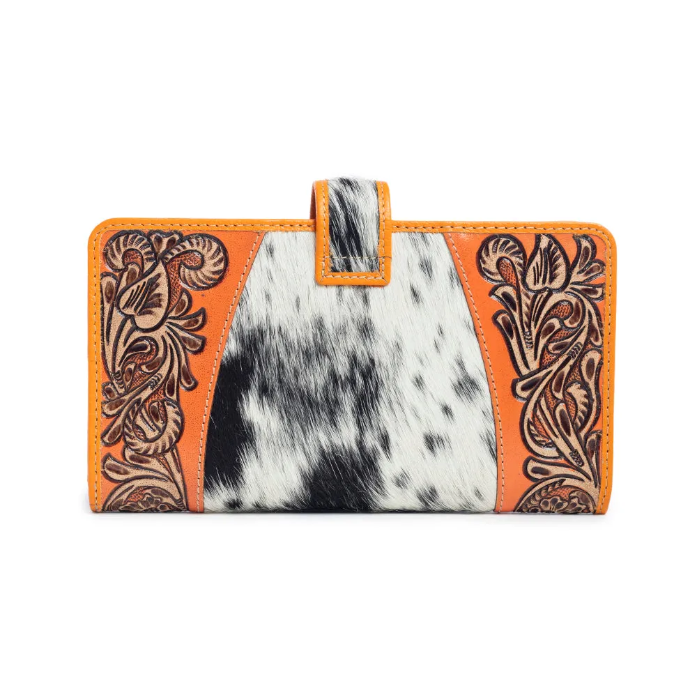 Las Mijitas Wallet in Blaze Orange sold by Myra Bag product image thumbnail 2