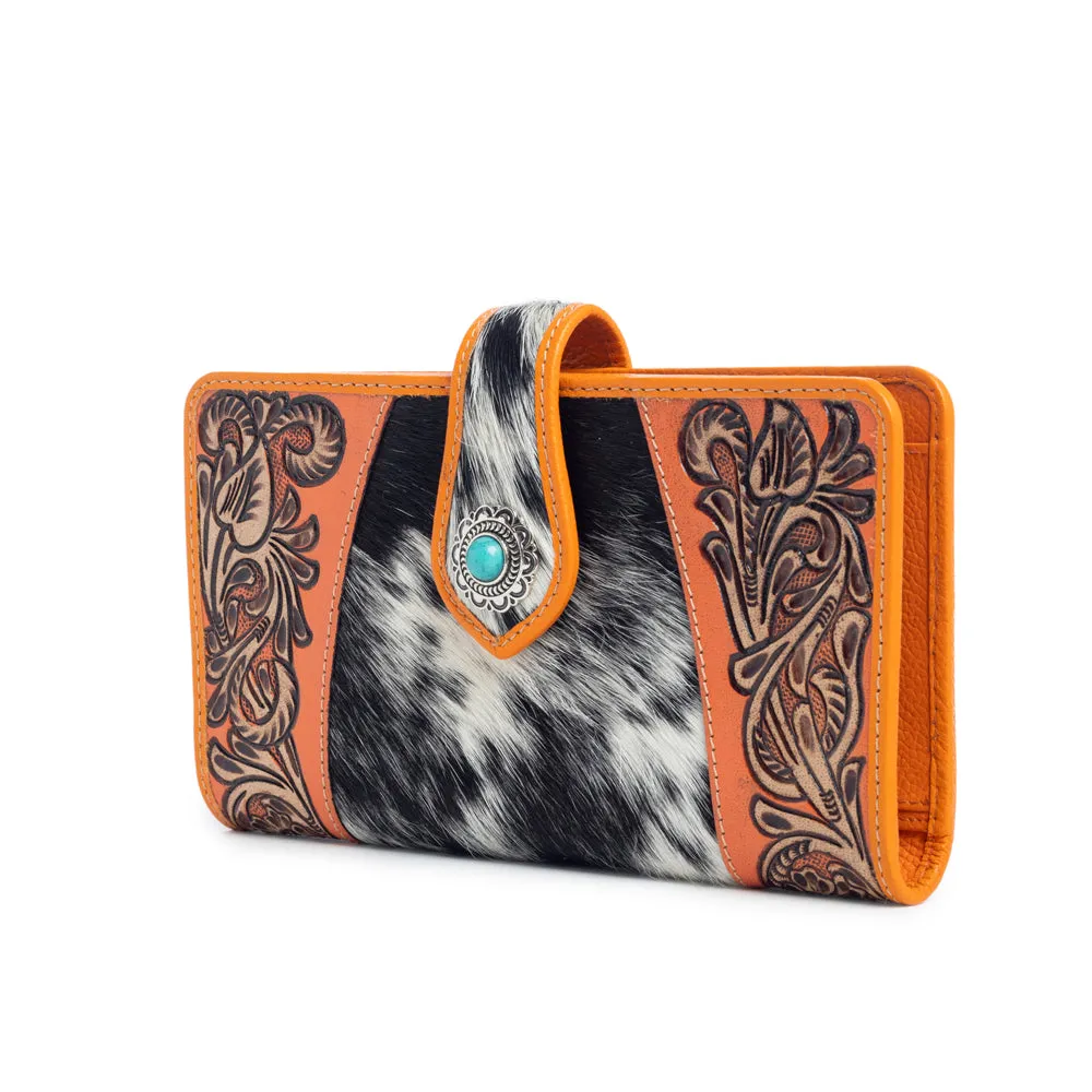 Las Mijitas Wallet in Blaze Orange sold by Myra Bag product image thumbnail 3