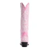 Valentina Trail Hand-tooled Boots in Pink sold by Myra Bag