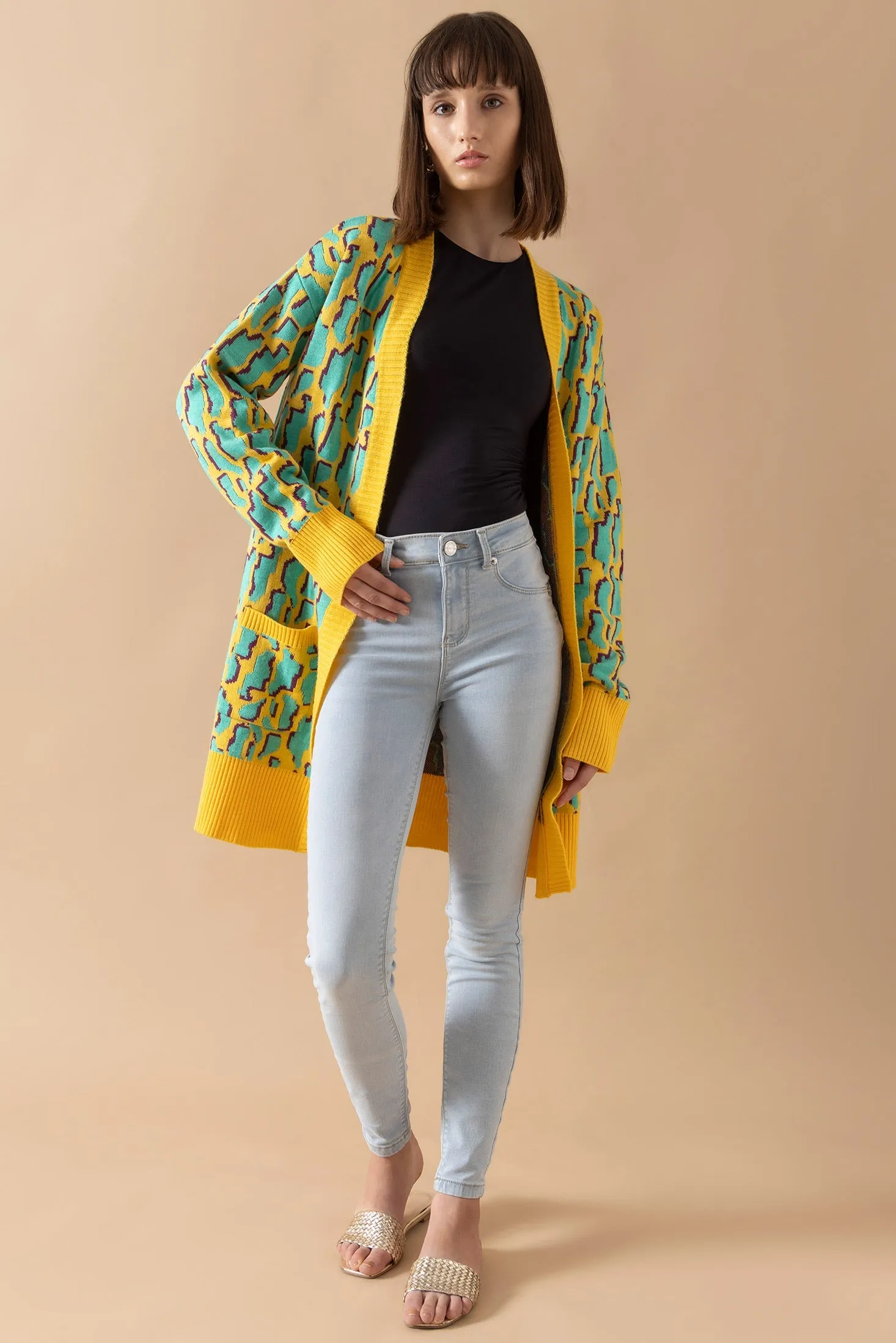 Alexa Tri-Tone Cardigan sold by Myra Bag product image thumbnail 5