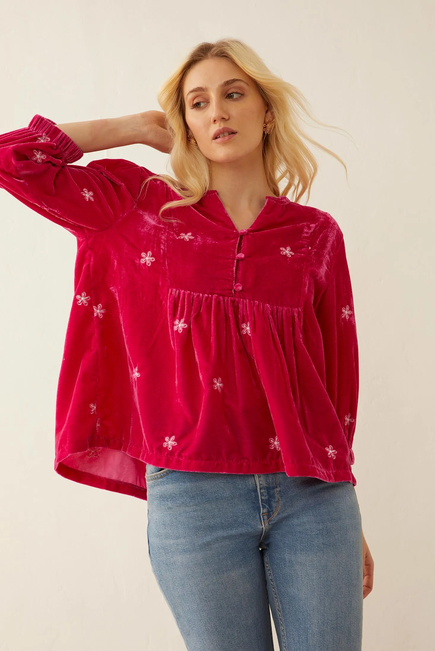 Kristi Nell Peplum Top sold by Myra Bag