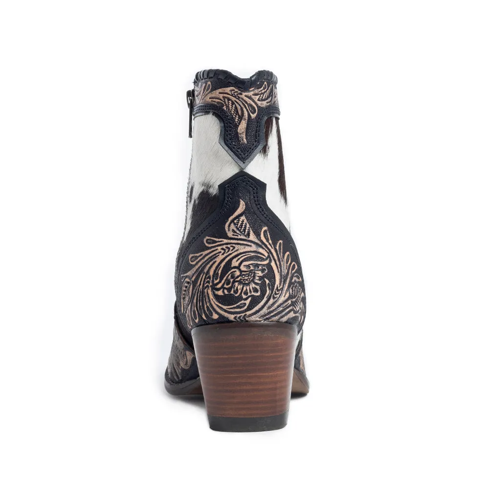 Glennchester Hair-on Hide & Hand-tooled Boots sold by Myra Bag product image thumbnail 5