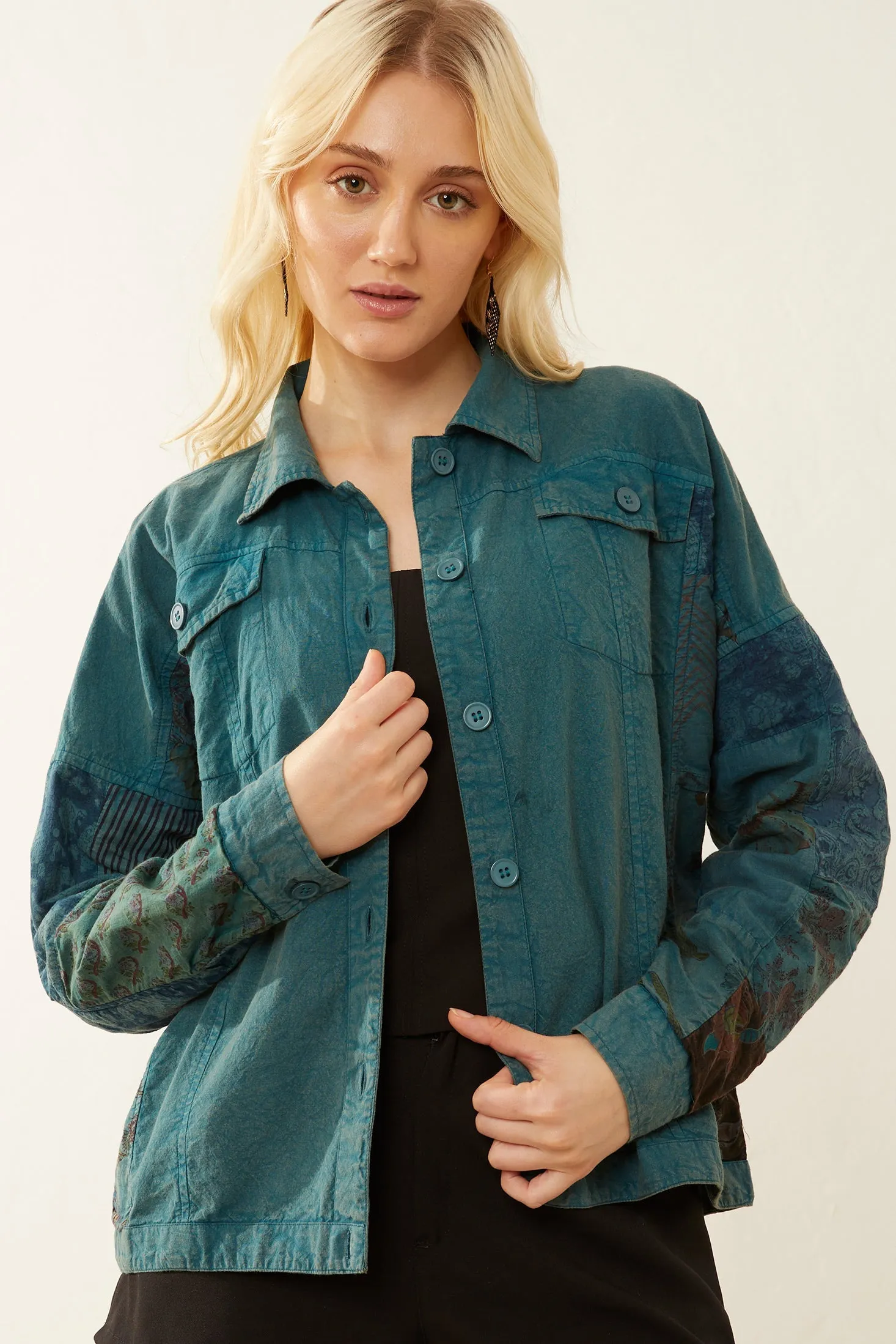 Klinhorne Ridge Patchwork Jacket sold by Myra Bag