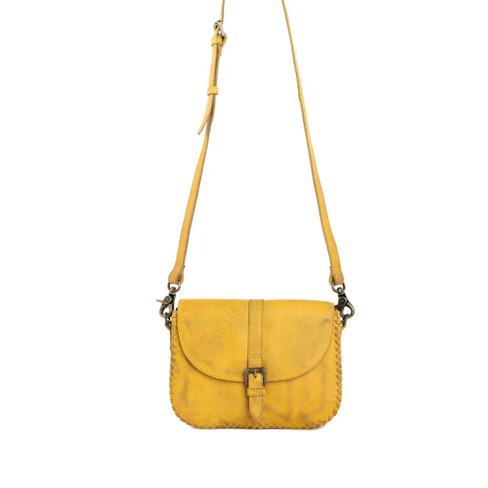 Summerset Vista Leather bag in Sunrise Yellow sold by Myra Bag product image thumbnail 2