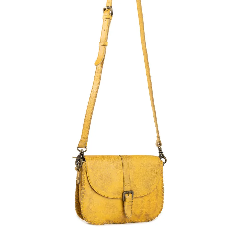 Summerset Vista Leather bag in Sunrise Yellow sold by Myra Bag product image thumbnail 3