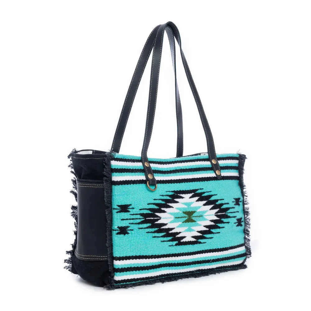 Algodones Small Bag in Turquoise sold by Myra Bag product image thumbnail 2