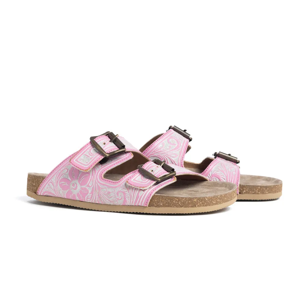 Las Vistas Rosas Hand-tooled Sandals sold by Myra Bag product image thumbnail 4