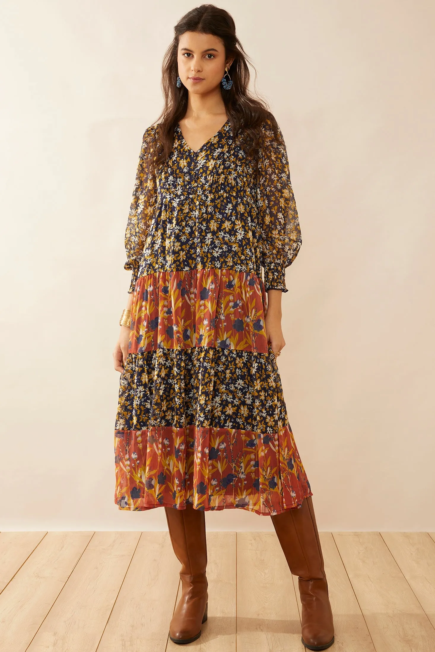 Hannah Lodene Drop Empire Dress sold by Myra Bag