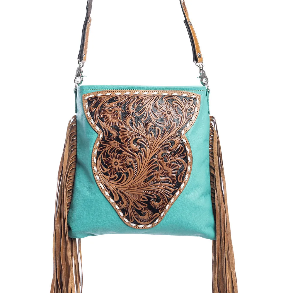 Terra Donna Concealed-Carry Bag in Turquoise sold by Myra Bag