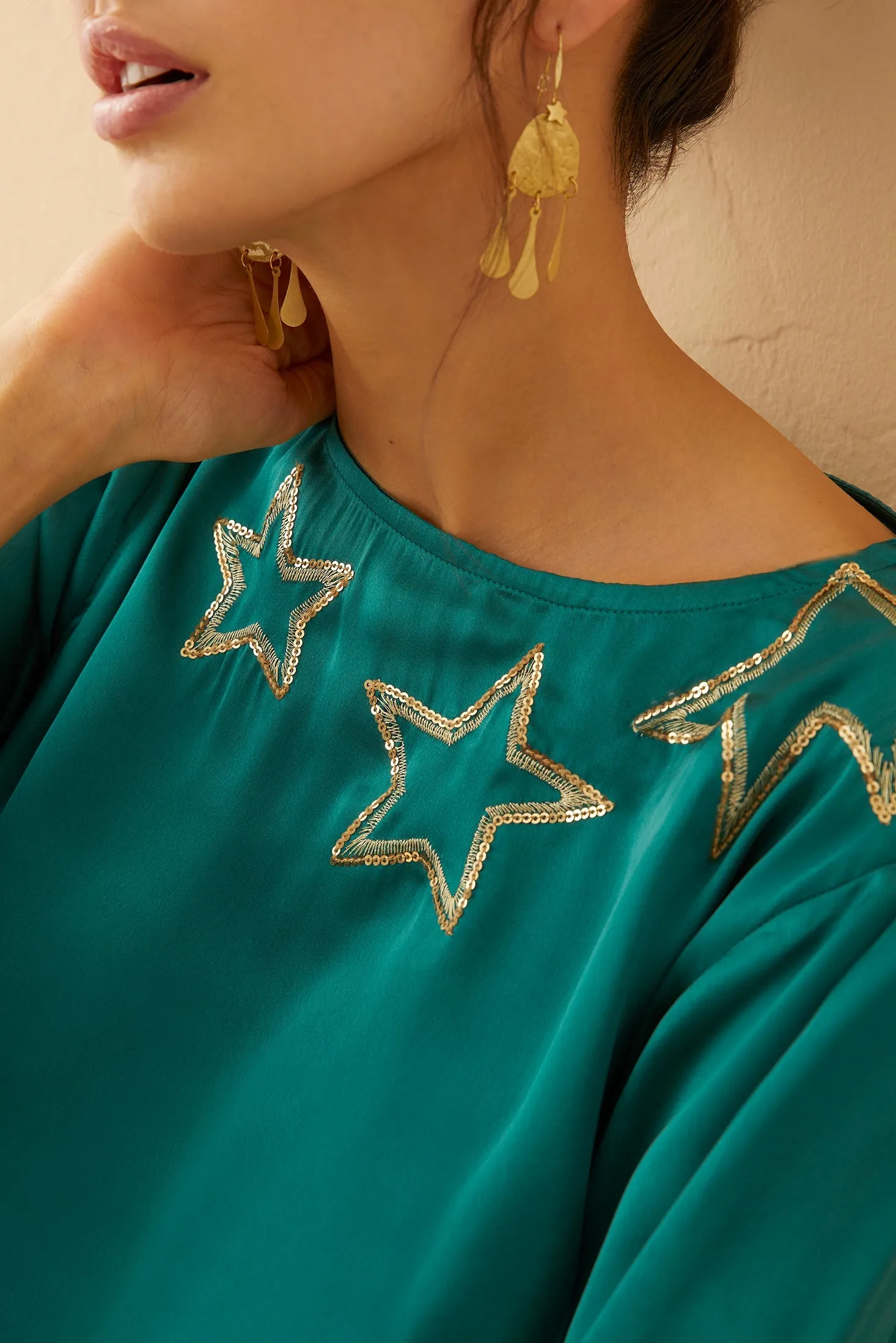 Shooting Stars Scoop Neck Top sold by Myra Bag product image thumbnail 4