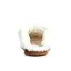 Classic Lined Brown Leather Slippers sold by Myra Bag