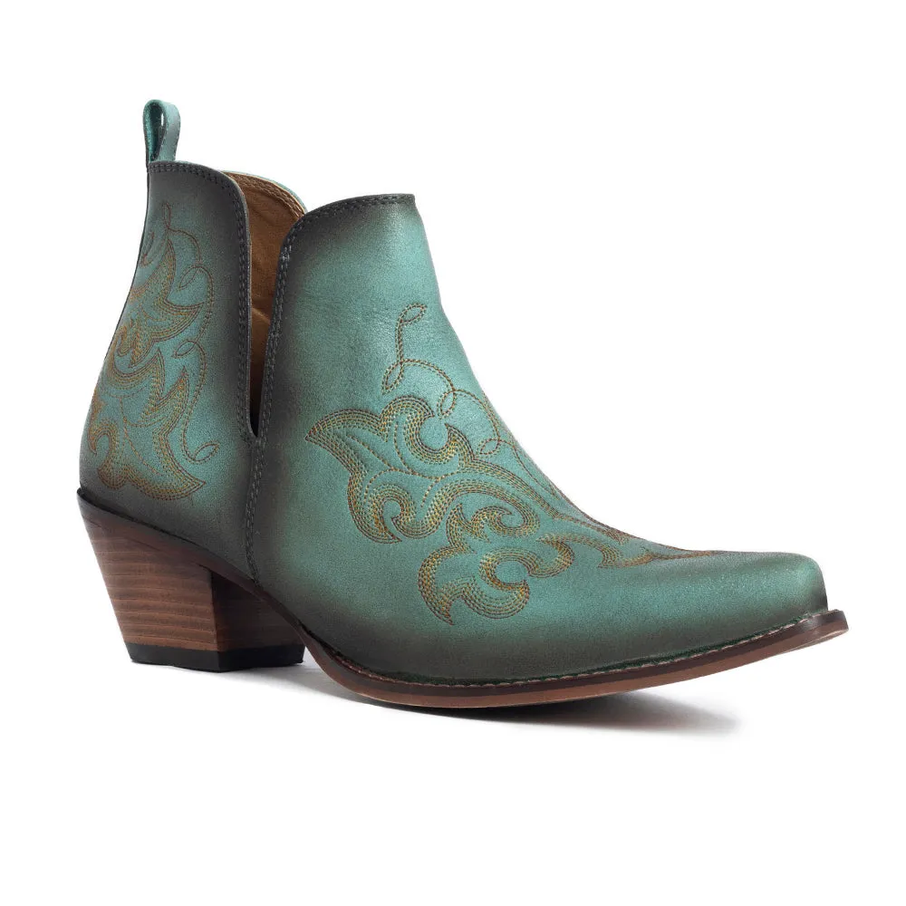 La Ponderosa Booties in Turquoise sold by Myra Bag product image thumbnail 2