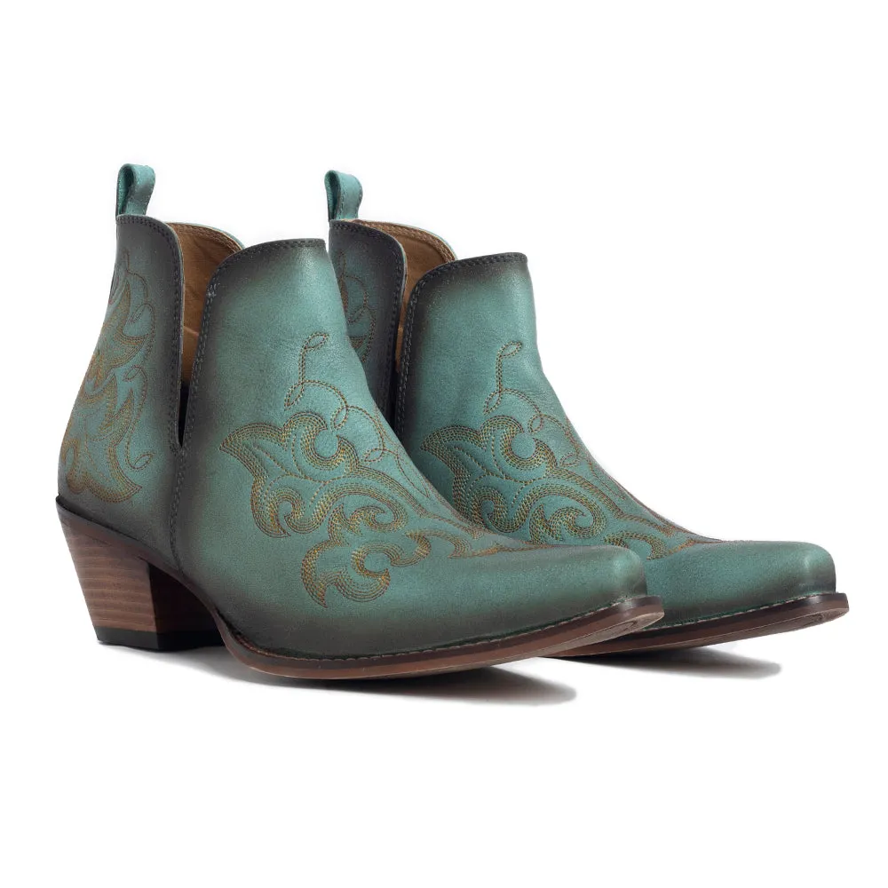 La Ponderosa Booties in Turquoise sold by Myra Bag product image thumbnail 3